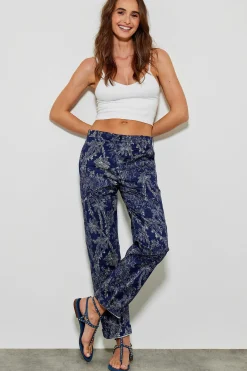 Pantalons^Five Jeans 554 Lavina Pant Droit Toile De Jouy