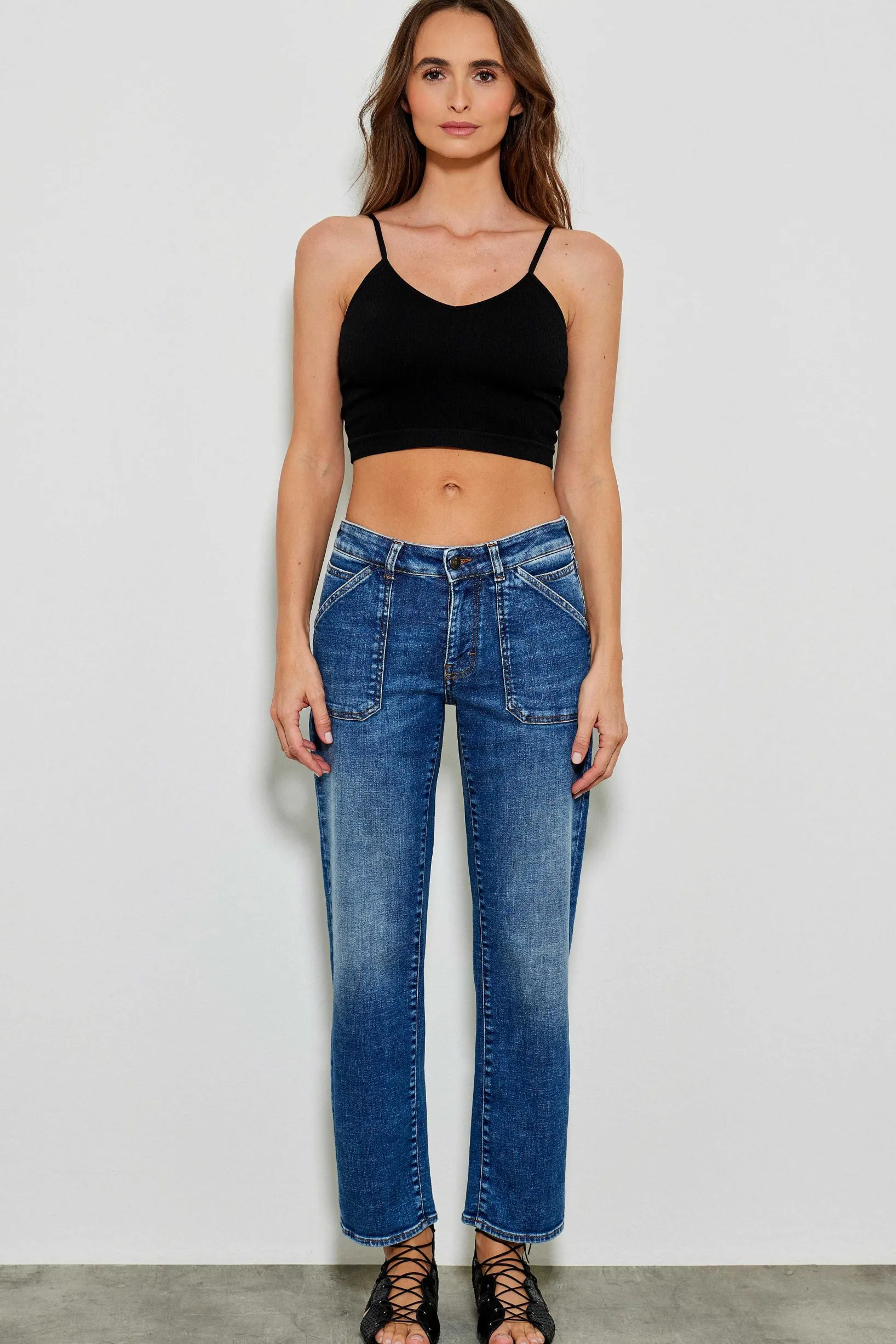 Jeans^Five Jeans 331 Lourdes Jeans Large Medium Blue