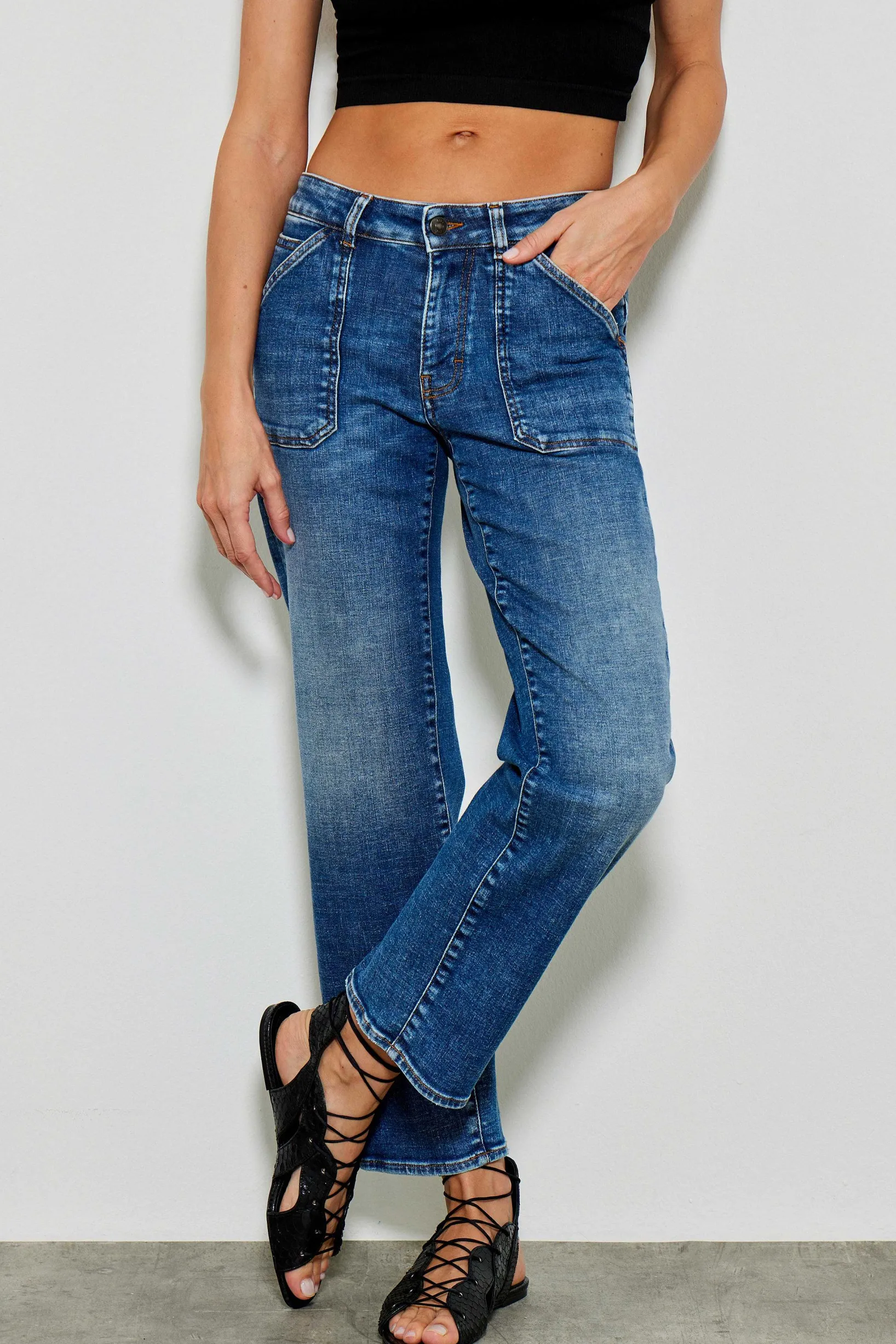 Jeans^Five Jeans 331 Lourdes Jeans Large Medium Blue