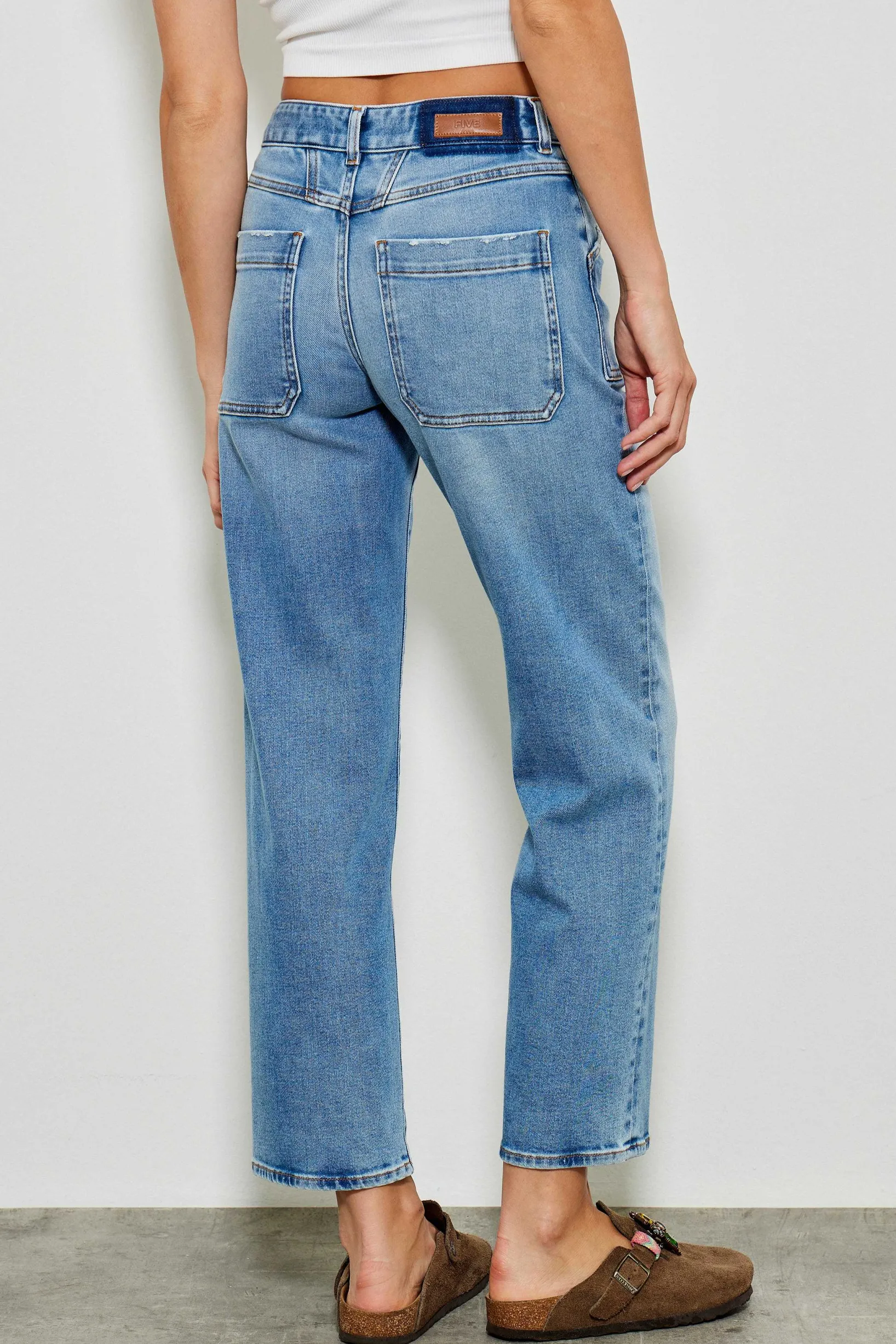 Jeans^Five Jeans 702 Lourdes Jeans Large Light Blue