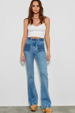 Jeans^Five Jeans 702 Luna Jeans Flare Light Blue
