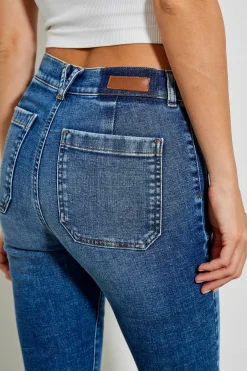 Jeans^Five Jeans 331 Luna Jeans Flare Medium Blue
