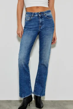 Jeans^Five Jeans 331 Maylan Jeans Flare Cropped Medium Blue