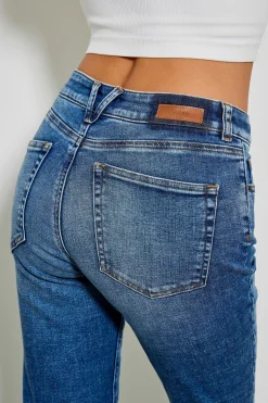 Jeans^Five Jeans 331 Maylan Jeans Flare Cropped Medium Blue