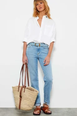 Jeans^Five Jeans 702 Tara Jeans Boyfit Light Blue