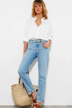 Jeans^Five Jeans 702 Tara Jeans Boyfit Light Blue
