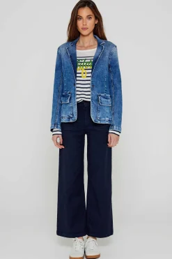Vestes^Five Jeans Blazer Valina Medium Blue