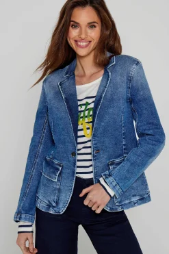Vestes^Five Jeans Blazer Valina Medium Blue