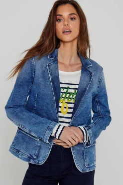 Vestes^Five Jeans Blazer Valina Medium Blue