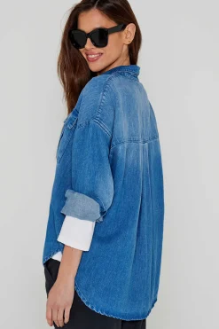 Chemises Et Blouses^Five Jeans Chemise Cecilia Blue