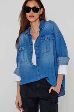 Chemises Et Blouses^Five Jeans Chemise Cecilia Blue