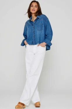 Chemises Et Blouses^Five Jeans Chemise Clarence Medium Blue