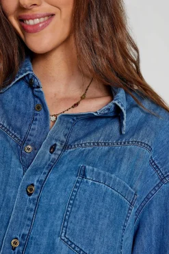 Chemises Et Blouses^Five Jeans Chemise Clarence Medium Blue