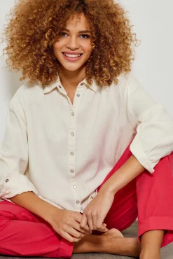 Chemises Et Blouses^Five Jeans Chemise Cotte Off White