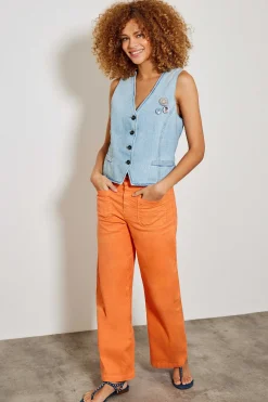Vestes^Five Jeans Gilet Victor Light Blue
