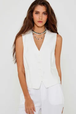 City^Five Jeans Gilet Volia White