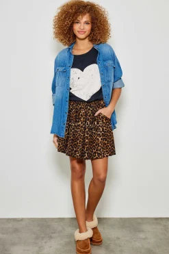 Jupes^Five Jeans Jupe Jared Leopard