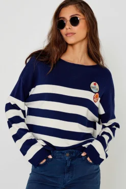 Pulls^Five Jeans Pull Mariniere