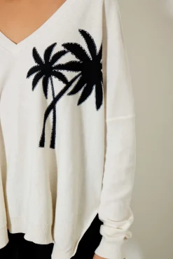 Pulls^Five Jeans Pull Palmier