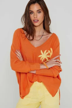 Pulls^Five Jeans Pull Palmier