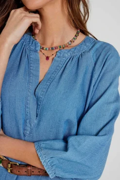 Robes^Five Jeans Robe Riselene Blue