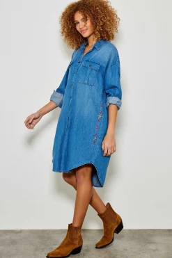 Robes^Five Jeans Robe Rym Denim Blue