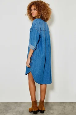 Robes^Five Jeans Robe Rym Denim Blue