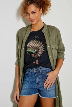 Shorts^Five Jeans Short Samuela Blue