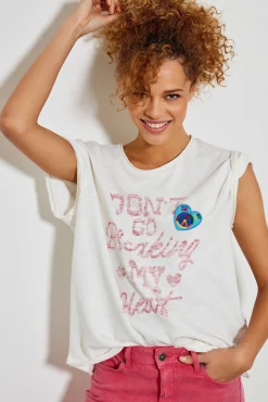 Tee-Shirts^Five Jeans Tee-Shirt Breaking My Heart White