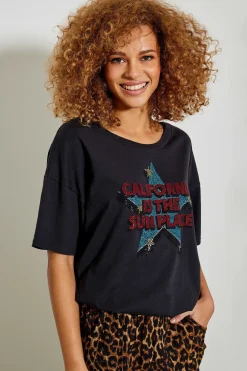 Tee-Shirts^Five Jeans Tee-Shirt Sun Place Carbone