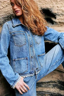 Vestes^Five Jeans Veste Vasera Medium Blue